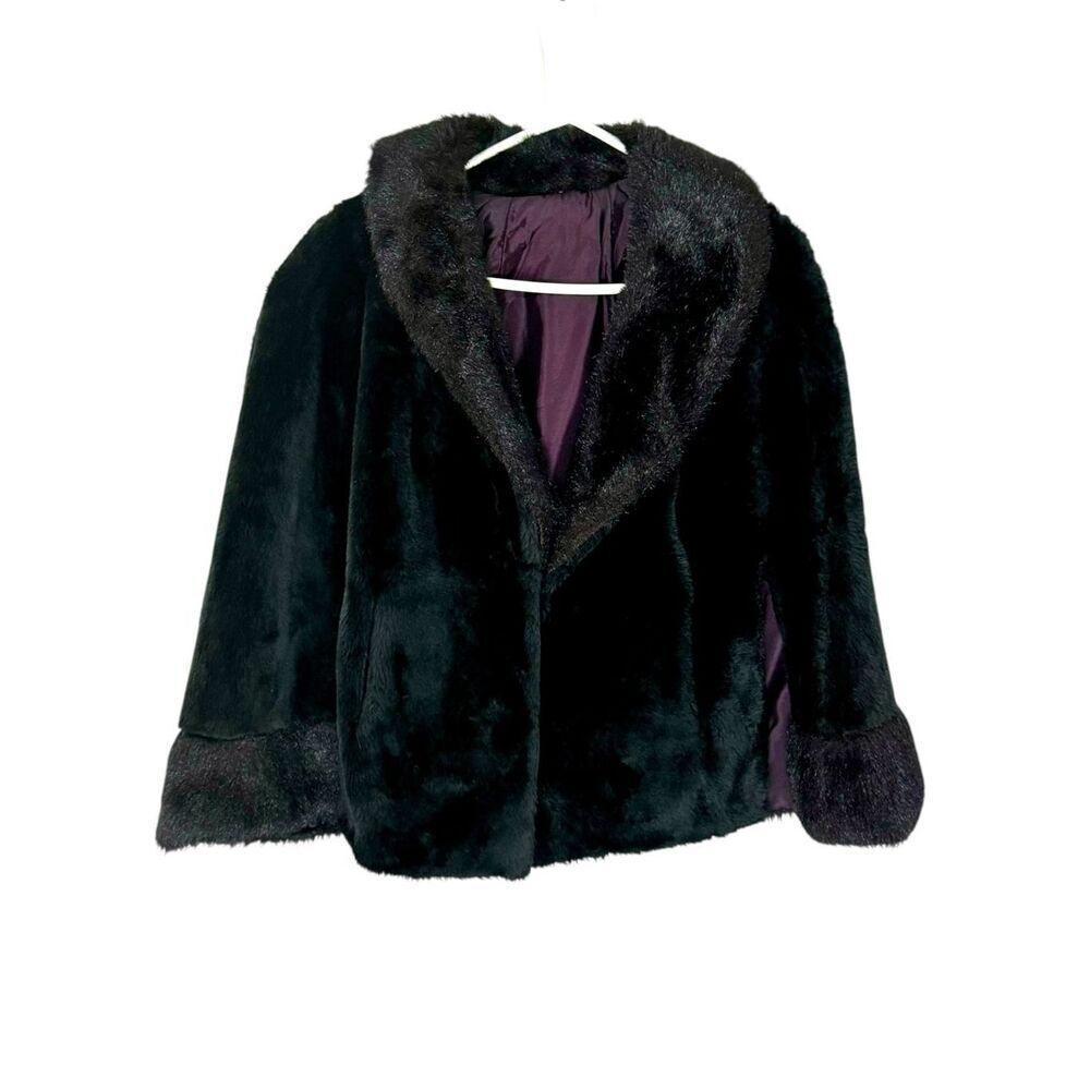 Edmunds of‎ Denver Luxury Fur Lined Vintage Cape Size 6 Beautiful Old Money